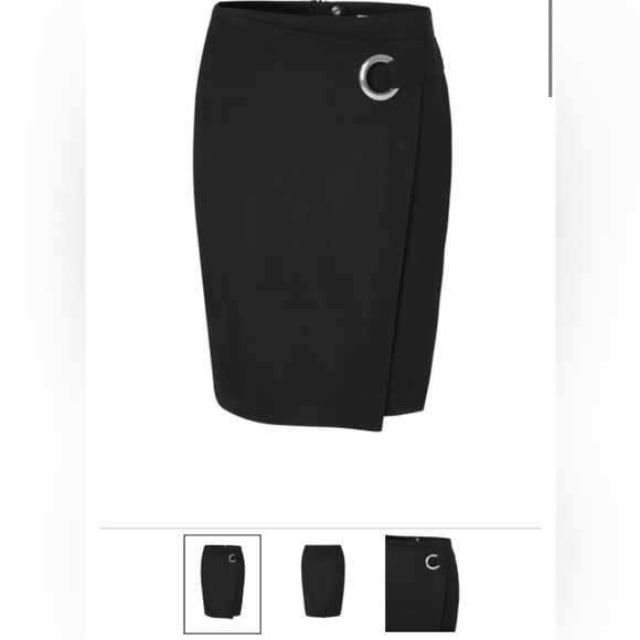 CLEO | Black Side Grommet Pencil Skirt Size 18 - Picture 1 of 11